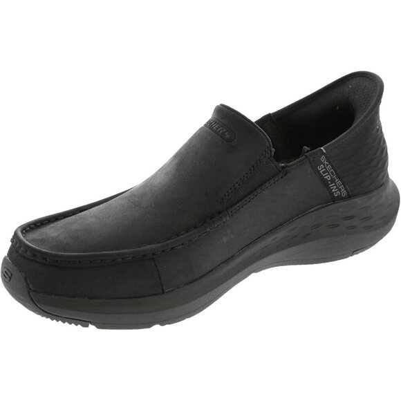 〽️Closed Toe Loafers Sneakers Men\'s Black Leather Slip On Warm Comfortable main image 5
